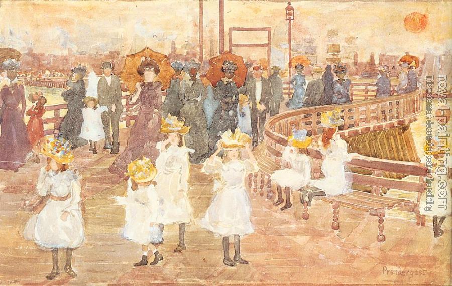 Maurice Brazil Prendergast : South Boston Pier Maurice Brazil Prendergast : South Boston Pier